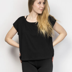 Organic Cotton Oversized Cropped Top