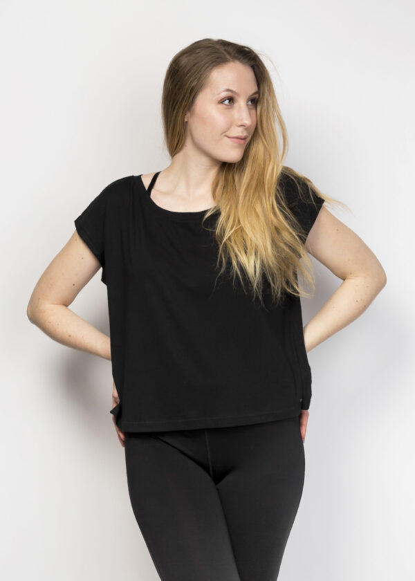 Organic Cotton Oversized Cropped Top